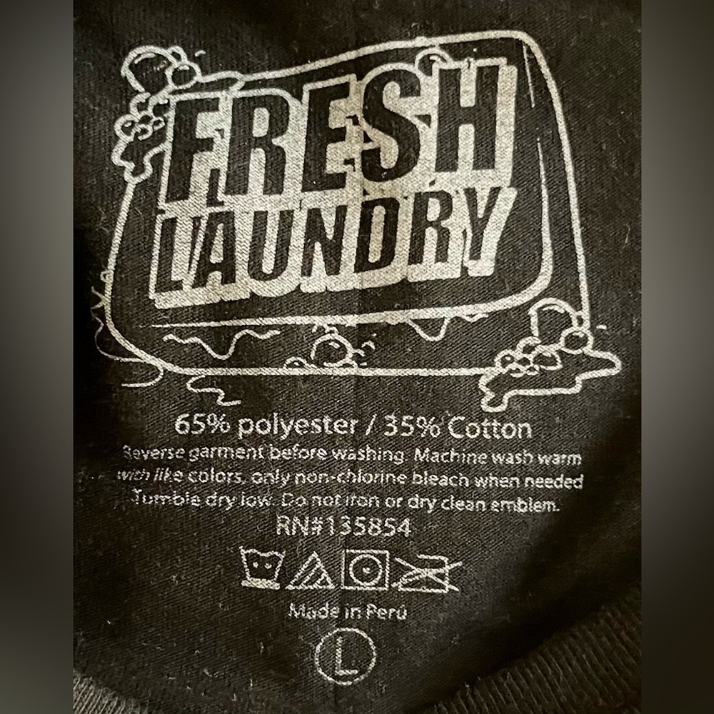 Fresh Laundry Black Graphic Gaming T-Shirt Unisex Juniors Size Large View 4